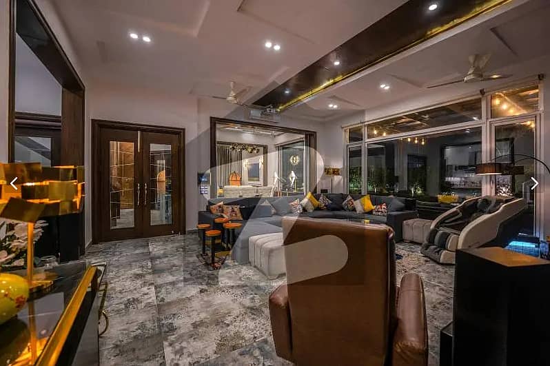 One Kanal BUNGALOW KANAL LAWN Luxury Ultra-Modern Design Most Beautiful Full Basement Swimming Pool Home Theater Bungalow For Sale At Prime Location Of DHA Lahore Near To Commercial Market 16