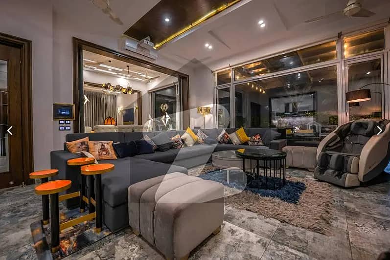 One Kanal BUNGALOW KANAL LAWN Luxury Ultra-Modern Design Most Beautiful Full Basement Swimming Pool Home Theater Bungalow For Sale At Prime Location Of DHA Lahore Near To Commercial Market 17