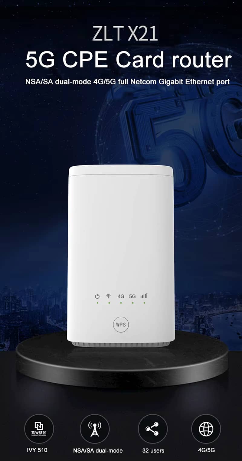 ZLT X21 4G+/5G all sim working router (Renewed) 0