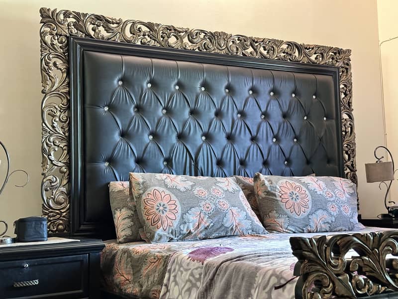 Pure Shesham Bed & Dressing Set 1
