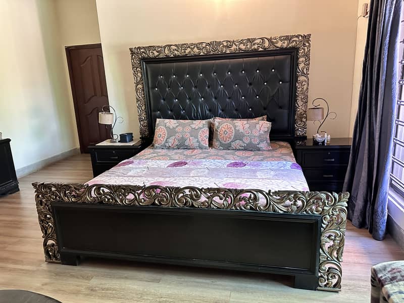 Pure Shesham Bed & Dressing Set 3