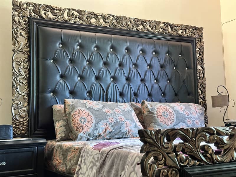 Pure Shesham Bed & Dressing Set 13
