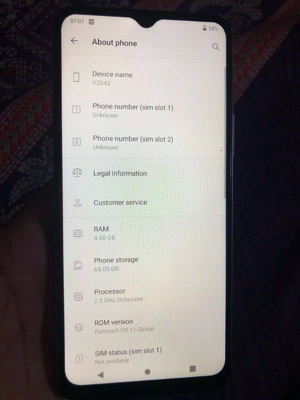 vivo y20 set+ box 19000 4