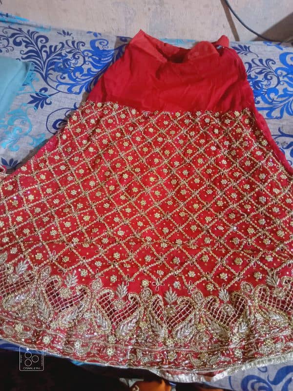bridal lehnga sale new condition 1