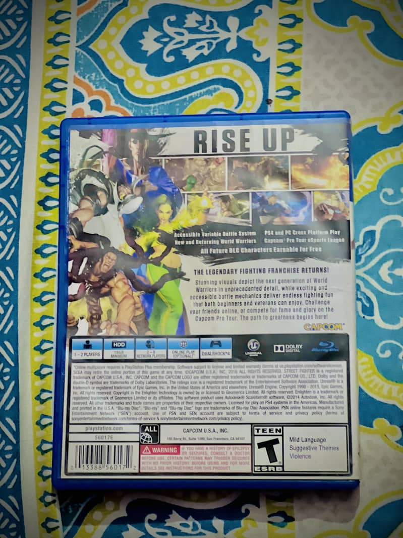 STREET FIGHTER 5 PS4 DISC FOR SALE IN REASONABLE PRICE 1