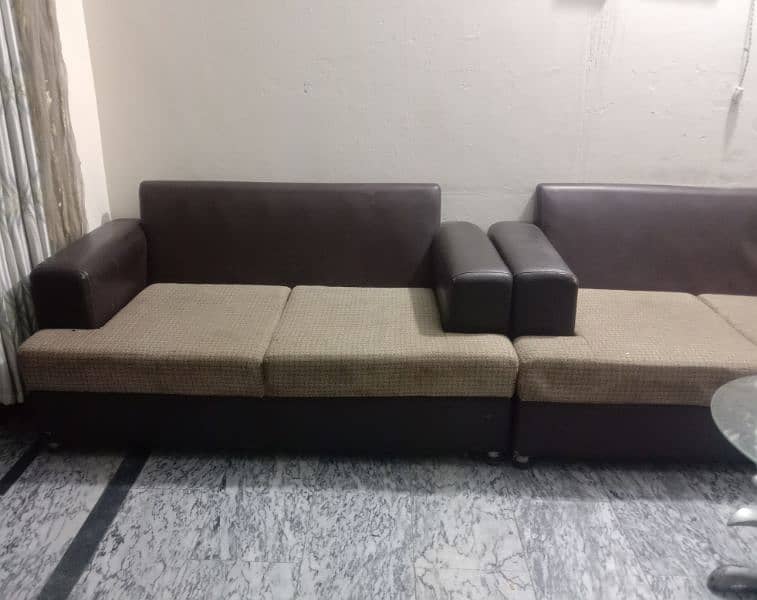 Brown Sofa Set - Living room furniture 3