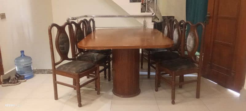 dining table with six chairs 0