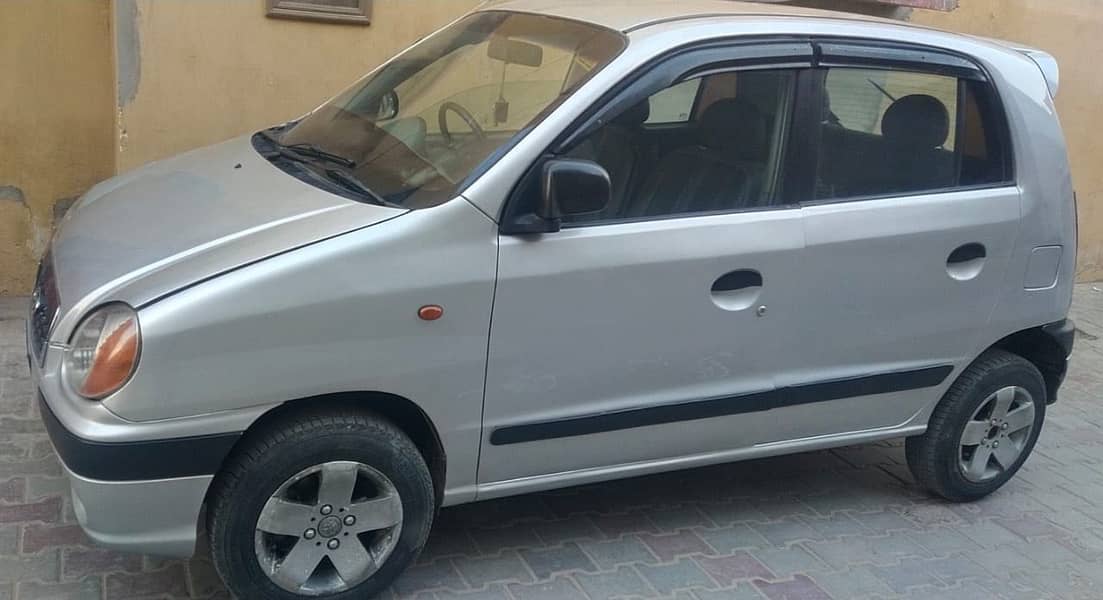 Hyundai santro silver color 1