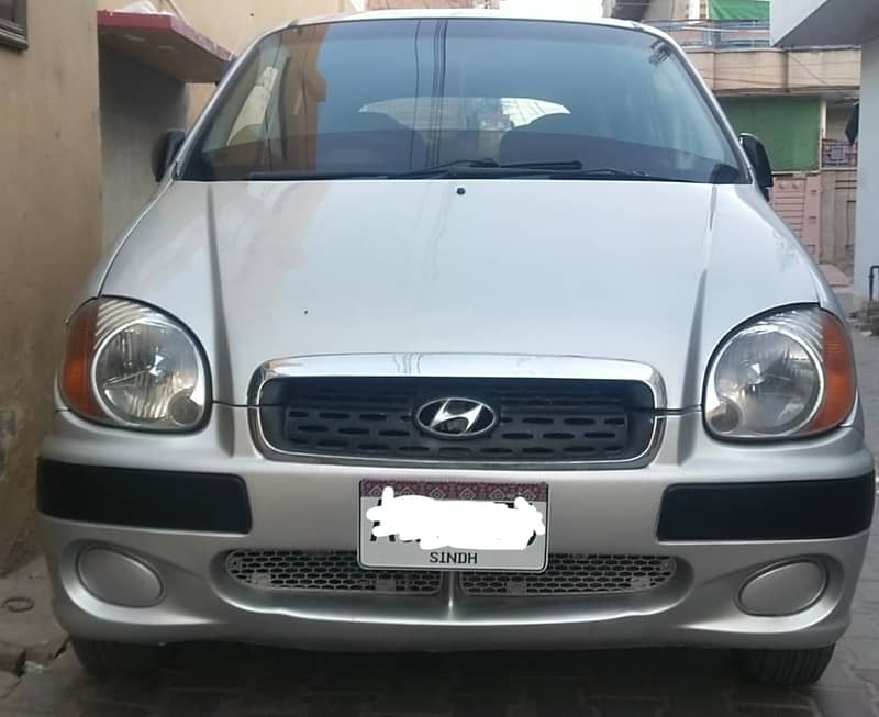 Hyundai santro silver color 2
