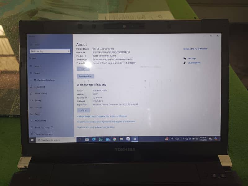 Toshiba laptop 17000 3