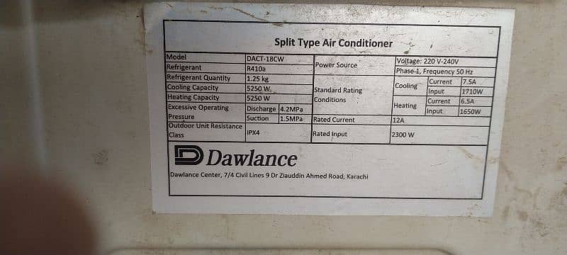 Dawlance Chrome invertor split AC 1