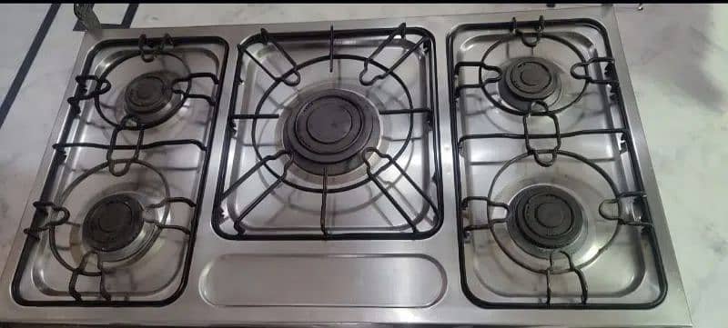 5 burner ston with oven without glass top 9