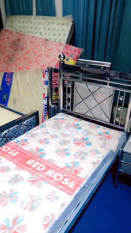 Stainless steel single beds 1