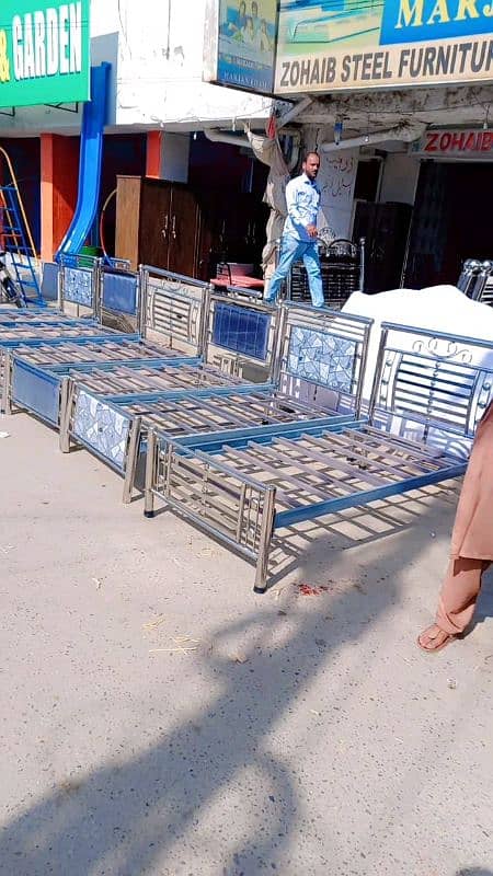 Stainless steel single beds 6