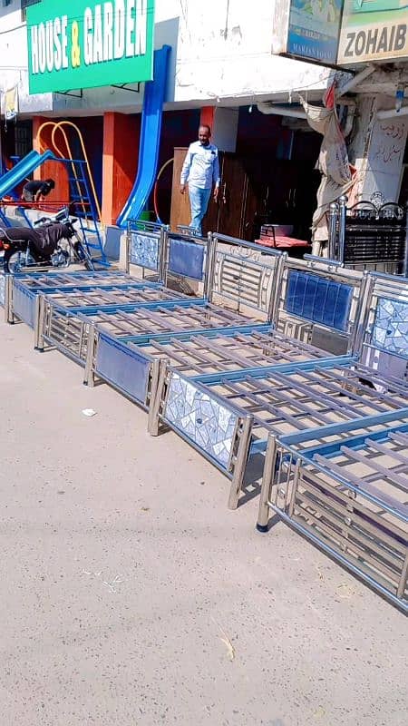 Stainless steel single beds 7
