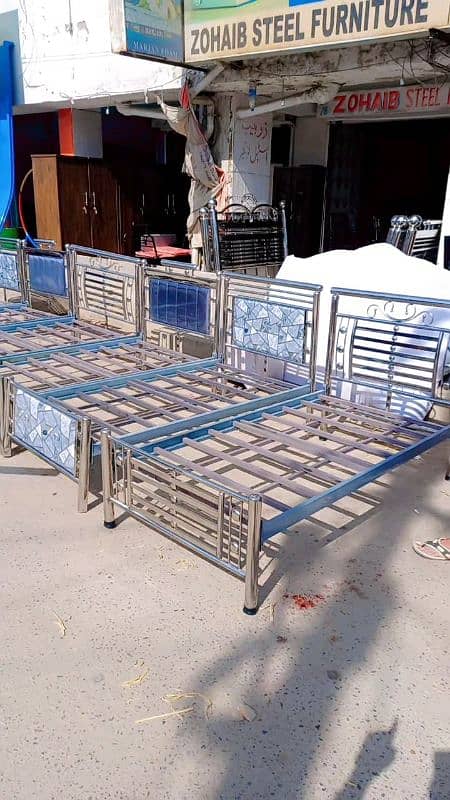 Stainless steel single beds 8
