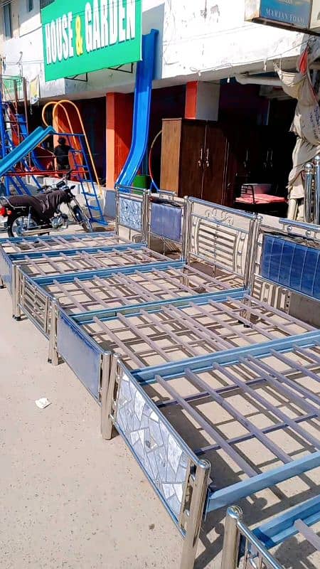 Stainless steel single beds 9