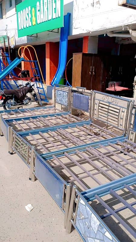 Stainless steel single beds 10
