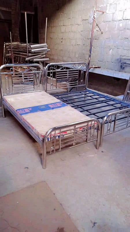Stainless steel single beds 15