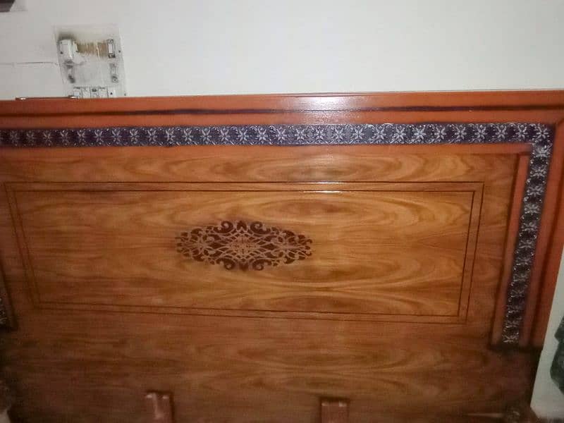 King size bed with mattress 2