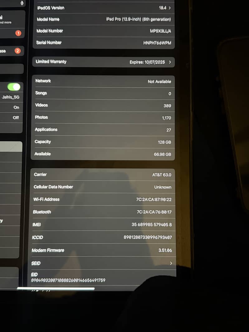 iPad Pro M2 12.9 inches 5