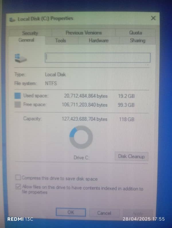 HP core i5 4 gen 4 GB 128 GB SSD 500 GB 4
