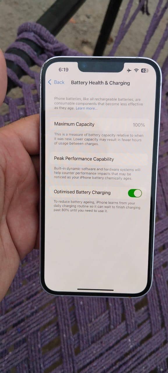 iPhone 14jv 100health 128gb 0