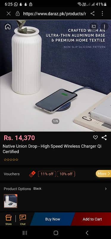 Native Union Drop Fast Wireless Charger Compatible iphone & Android 1