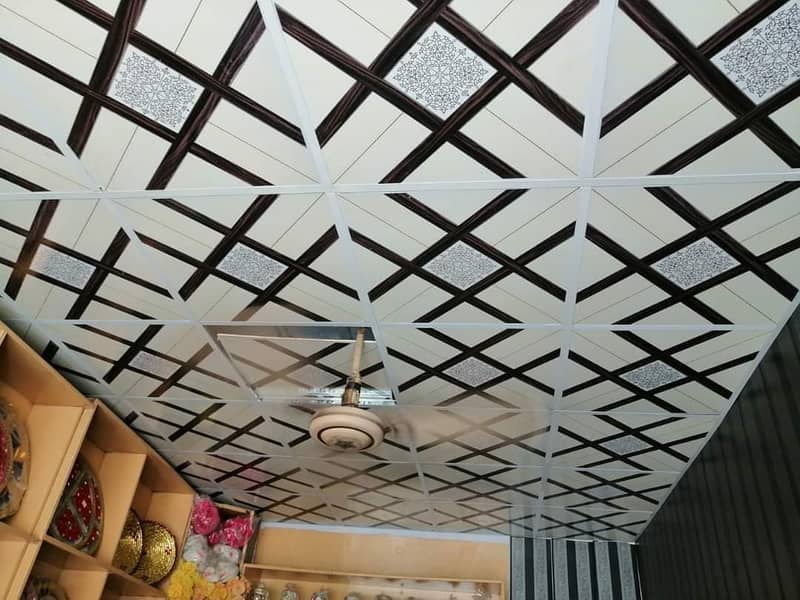 wpvc fluted panel , False Ceilings, 3d foaming Sheets, Jabsum Ceiling 2