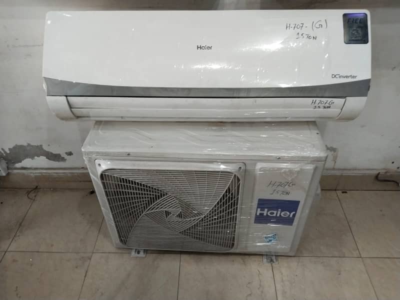 HAier 1.5 ton dc inverter G707G year warranty(0306=4462/443)wowset 1