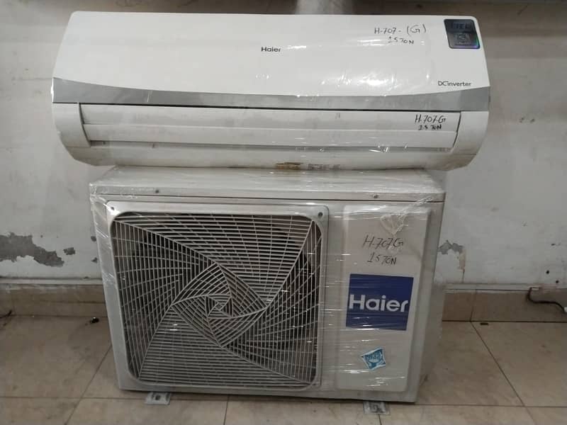 HAier 1.5 ton dc inverter G707G year warranty(0306=4462/443)wowset 2