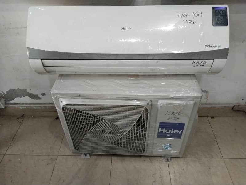 HAier 1.5 ton dc inverter G707G year warranty(0306=4462/443)wowset 3