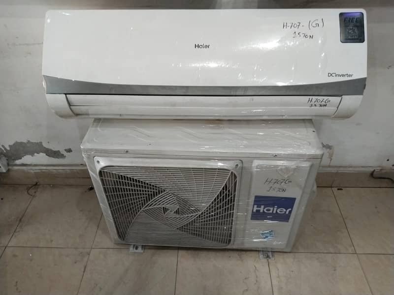HAier 1.5 ton dc inverter G707G year warranty(0306=4462/443)wowset 4