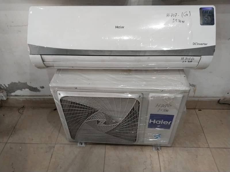 HAier 1.5 ton dc inverter G707G year warranty(0306=4462/443)wowset 8