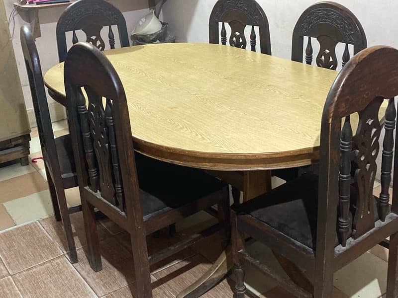 Wooden Large Dinning table for sale 4