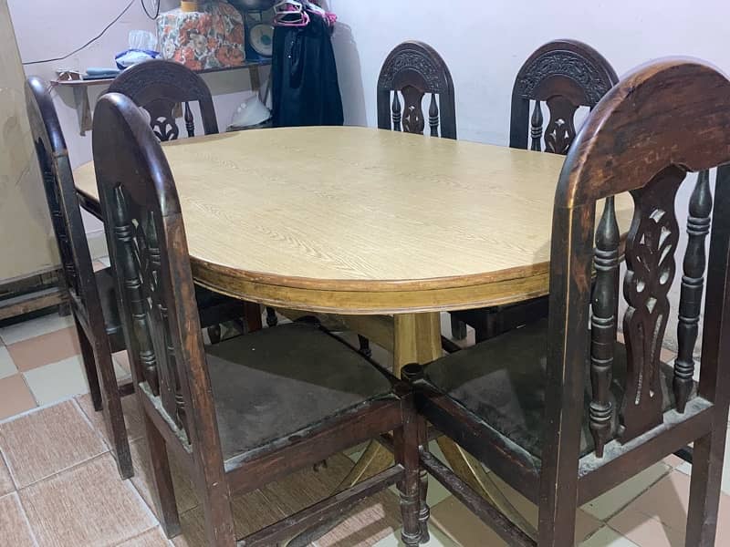 Wooden Large Dinning table for sale 5