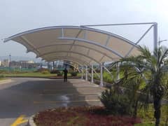 Car Parking shade for sale in Pakistan, Car shed installation, Rollin