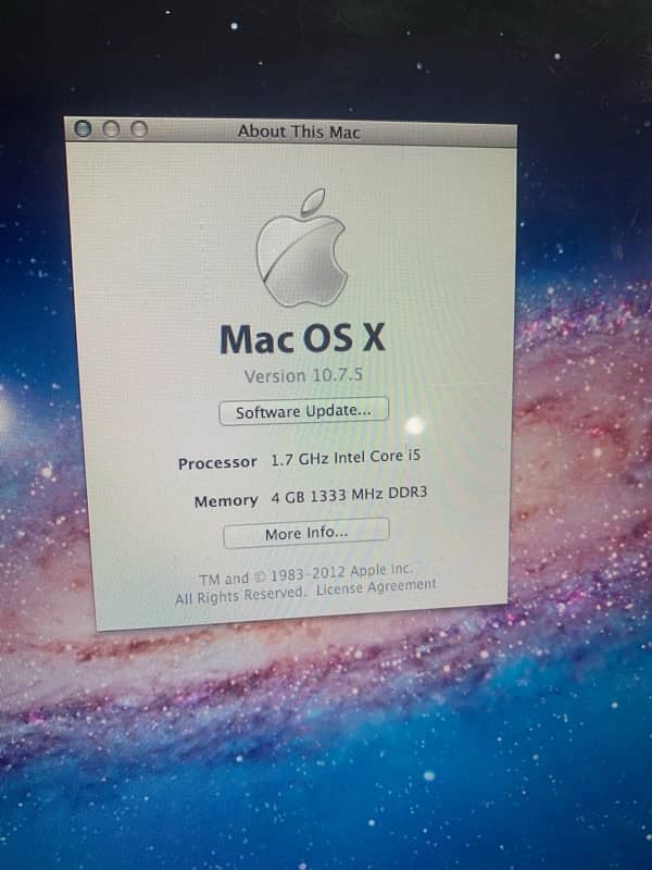 Mac book air 4 gb 128 GB 5