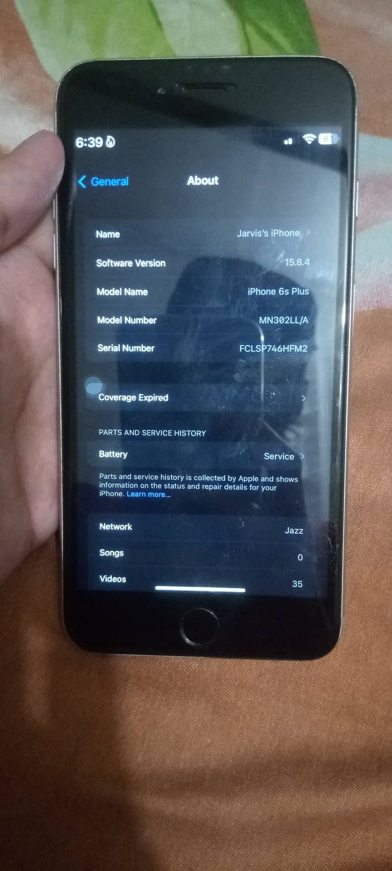 Iphone 6s Plus PTA approved LLA Model 32 gb 4