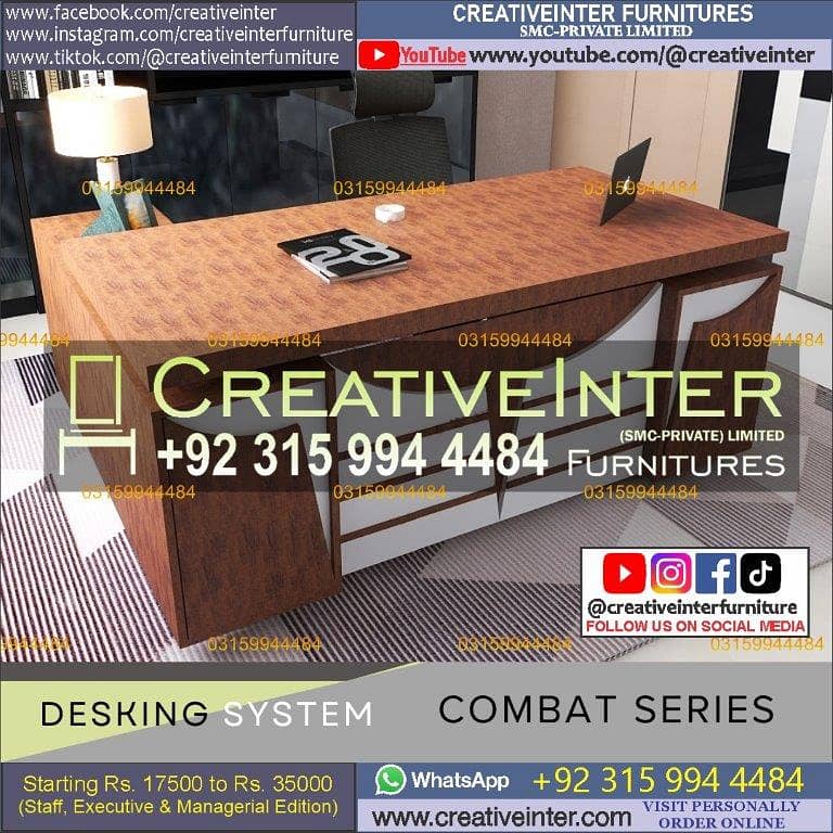 Office table Executive Chair Conference Reception Manager Table Desk 4