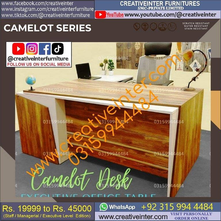Office table Executive Chair Conference Reception Manager Table Desk 12