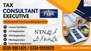Tax Consultant | Tax Filer | FBR | Income Tax Return | Sales Tax, NTN