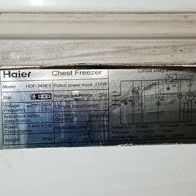 Haier deep freezer single door 0