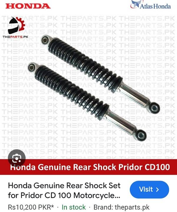 Honda Genuine Rear Shock Pridor CD 100 9