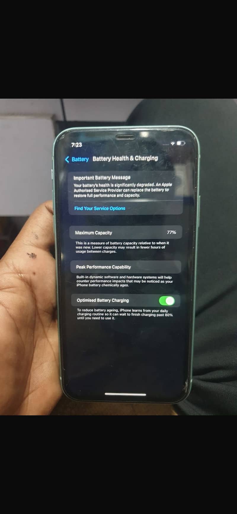 iphone 11 jv 64gb 77 health panel origenal face id ok 1