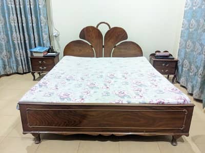 pure sheesham wooden bedset
