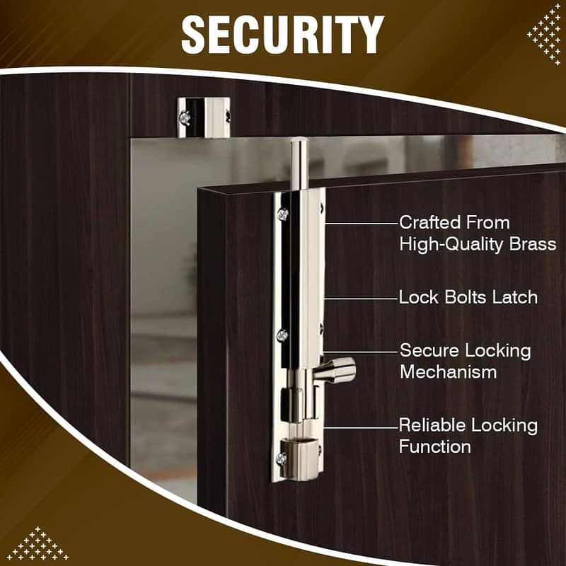 Tower Bolt Door / Flush tower bolts / Brass Tower Bolt Door / 2