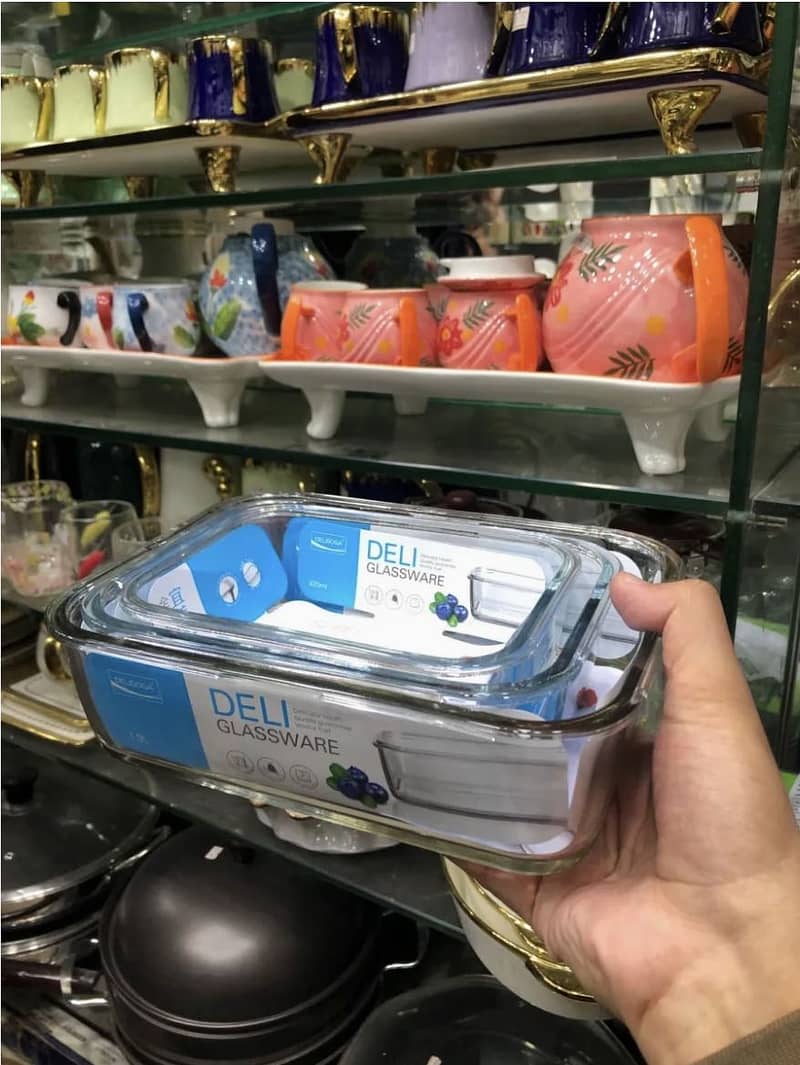 Delisoga Glass 4 Item For Sale (Cups, Glass,Dish Tray ,Transparent Cup 3