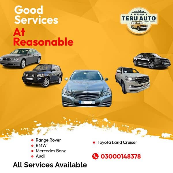Auto Workshop Toyota Corolla Lexus BMW Range Rover Honda City 0