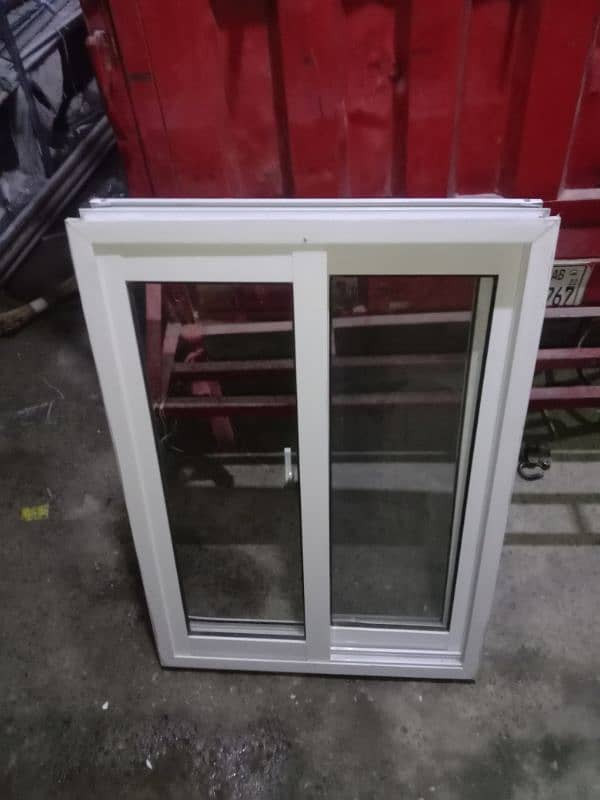aluminium 1.2 sliding window white colour white glass 0